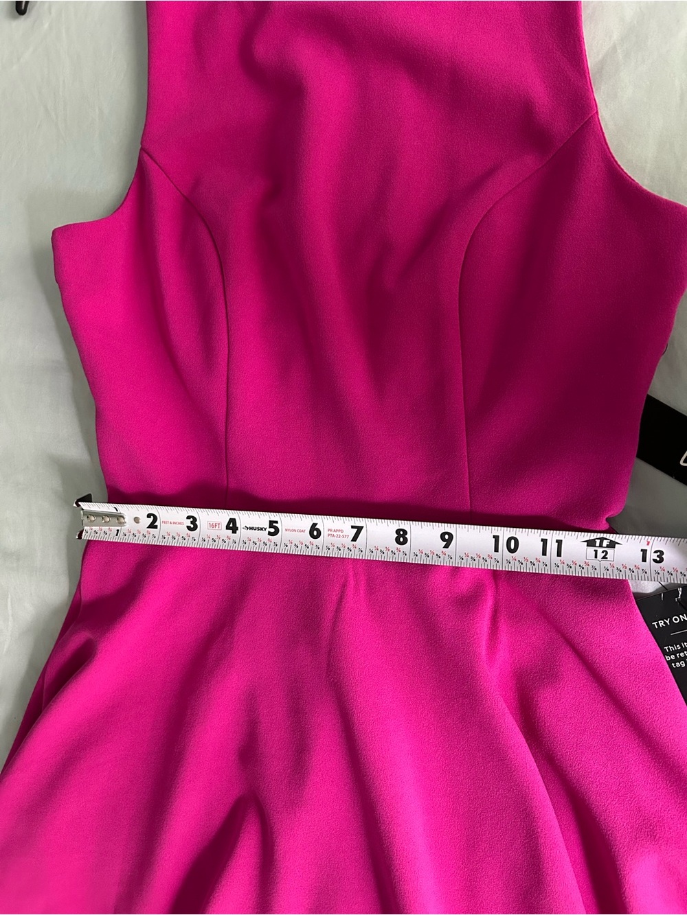 Lulus Call Back Fuchsia Pink Backless fit and flare Skater mini Dress size S - Picture 8 of 12